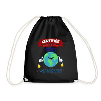 Tata certified as the best Tati in the world - Drawstring Bag - black - Front