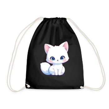 Renard arctique Polarfüchse Polarfuchs - Sac de sport léger - noir - Devant
