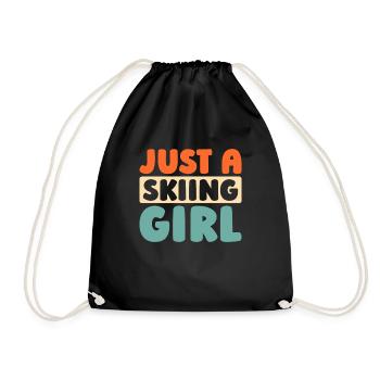Ski Après-ski Juste une fille de ski - Sac de sport léger - noir - Devant