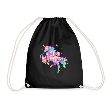 Unicorn - Rainbow Unicorn Mystical Creature - Drawstring Bag - black - Front