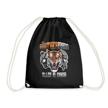 Homme barbu tout en un Viking - Sac de sport léger - noir - Devant