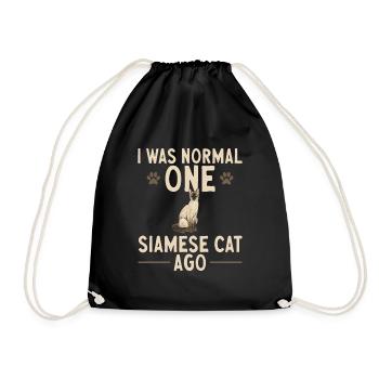 Siamese Cat Siamese Cat - Drawstring Bag - black - Front