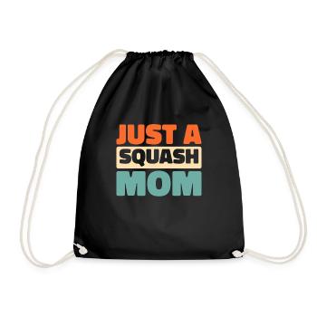 Squash Just A Squash Mom - Turnbeutel - Schwarz - Vorne