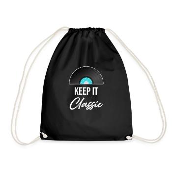 Keep It Classic Vinyl Collector Antique Rustic - Turnbeutel - Schwarz - Vorne