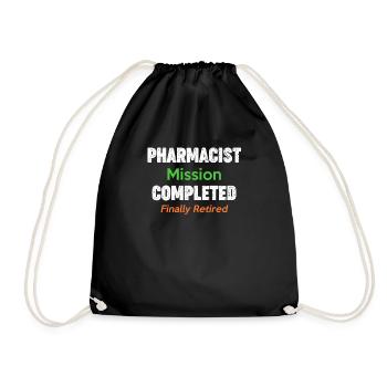 Pharmacist Mission Completed, Propofol - Drawstring Bag - black - Front