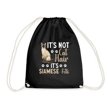Siamese Cat Siamese Cat - Drawstring Bag - black - Front