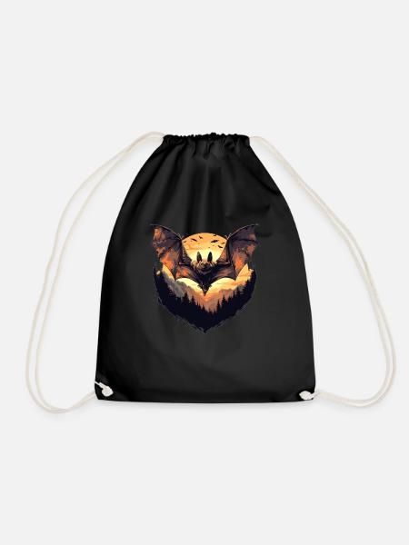 Bat Fledermäuse Fledermaus - Turnbeutel - Schwarz