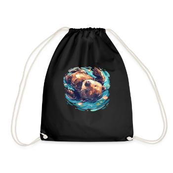 Beaver Biber - Sac de sport léger - noir - Devant