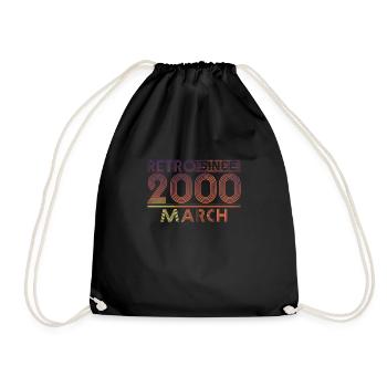 Rétro Anniversaire Mars 2000 - Ligne Sunset - Sac de sport léger - noir - Devant