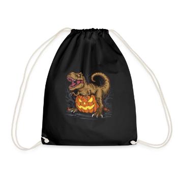 Halloween Costume Zombie Pumpkin Blood Spirit Party - Drawstring Bag - black - Front