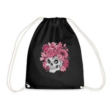 Halloween Costume Zombie Pumpkin Blood Spirit Party - Drawstring Bag - black - Front