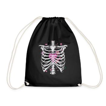 Halloween Costume Zombie Pumpkin Blood Spirit Party - Drawstring Bag - black - Front