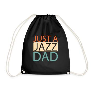 Musique jazz juste un papa jazz - Sac de sport léger - noir - Devant
