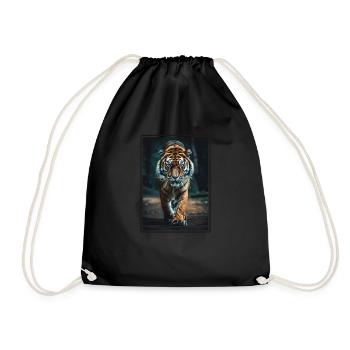 Tiger - Turnbeutel - Schwarz - Vorne