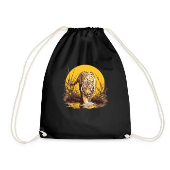 Tigre du Bengale Roi Tigre - Sac de sport léger - noir - Devant