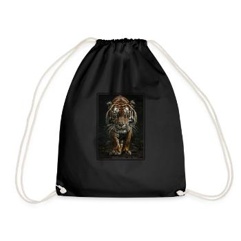 Tigre du Bengale Roi Tigre - Sac de sport léger - noir - Devant