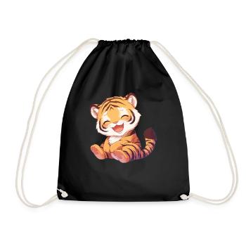 Tigre du Bengale Roi Tigre - Sac de sport léger - noir - Devant