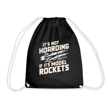 Ce n’est pas de la thésaurisation si ce sont des fusées miniatures - Sac de sport léger - noir - Devant