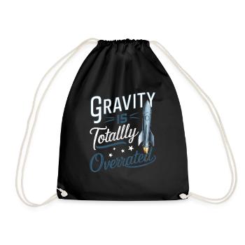 Gravity est un modèle réduit de fusée totalement surestimé - Sac de sport léger - noir - Devant