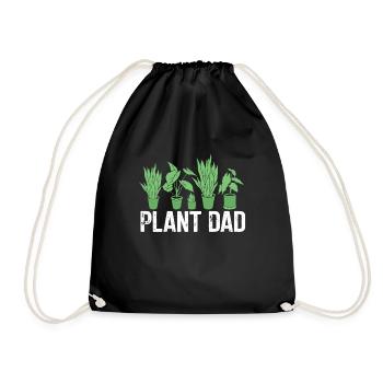 Plant Father Garden Plants Lover Gardener - Drawstring Bag - black - Front