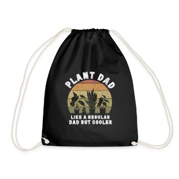 Plant Father Garden Plants Lover Gardener - Drawstring Bag - black - Front