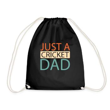 Cricket Just A Cricket Dad - Drawstring Bag - black - Front