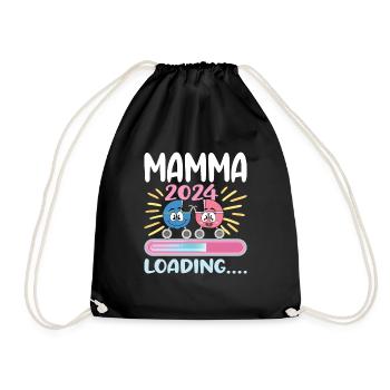 Super Mamma 2024 Loading - Drawstring Bag - black - Front