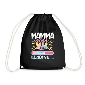 Super Mamma 2024 Loading - Drawstring Bag - black - Front