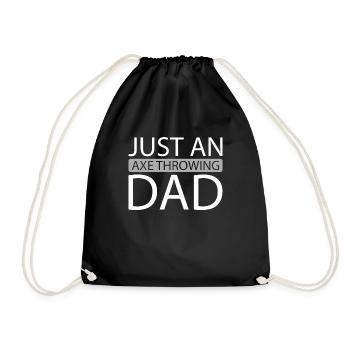 Lanceur de hache juste un papa lanceur de hache - Sac de sport léger - noir - Devant