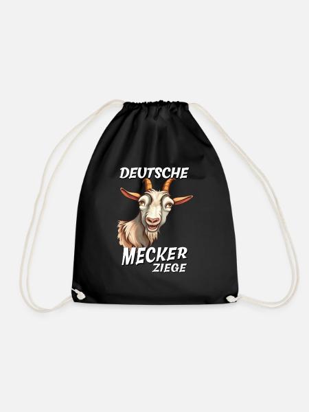 DEUTSCHE MECKER ZIEGE - Turnbeutel - Schwarz