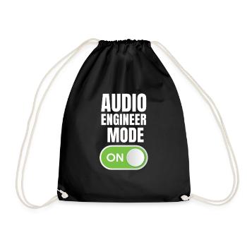 Audio-engineer-modus Bei Funny Concerts Speaker - Turnbeutel - Schwarz - Vorne