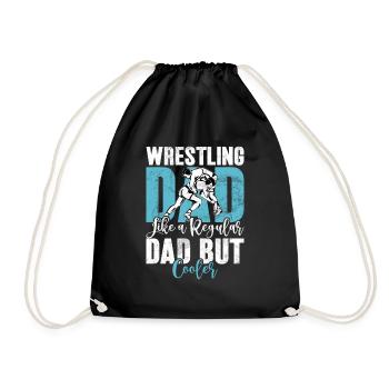Lutte Papa Lutteur Fête des Pères Hommes - Sac de sport léger - noir - Devant