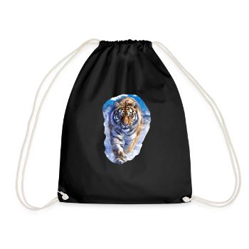 Sibirische Tiger Sibirischer Tiger - Turnbeutel - Schwarz - Vorne