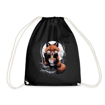 Fuchs - Turnbeutel - Schwarz - Vorne