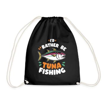 Thunfisch - Turnbeutel - Schwarz - Vorne