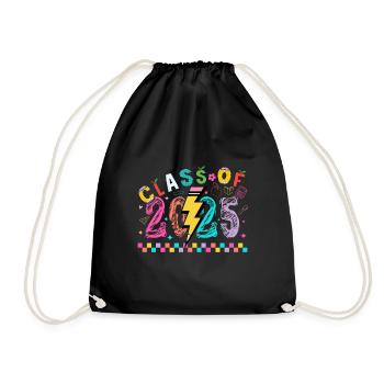 Class of 2025 Senior 2025 Back To School 2025 - Drawstring Bag - black - Front
