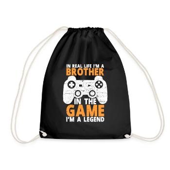 Videospiele Gaming Boys Bruder Teen - Turnbeutel - Schwarz - Vorne