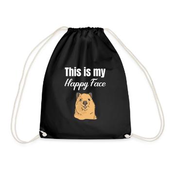 C’est mon visage heureux Quokka Lover Australien - Sac de sport léger - noir - Devant