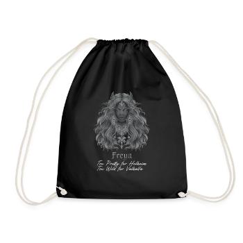 Freya Norse Mythology Viking - Drawstring Bag - black - Front