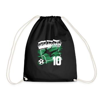 10e anniversaire 10 ans de football Joueur de football - Sac de sport léger - noir - Devant