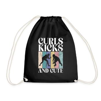 Lutteuse Fille Grappling Lutteuse Femmes - Sac de sport léger - noir - Devant