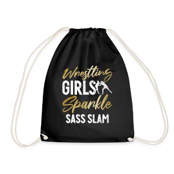 Lutteuse Fille Grappling Lutteuse Femmes - Sac de sport léger - noir - Devant