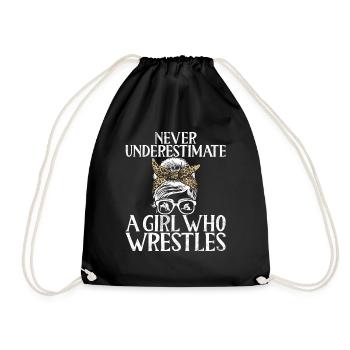 Lutteuse Fille Grappling Lutteuse Femmes - Sac de sport léger - noir - Devant