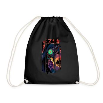 Femme loup-garou Géométrique - Sac de sport léger - noir - Devant
