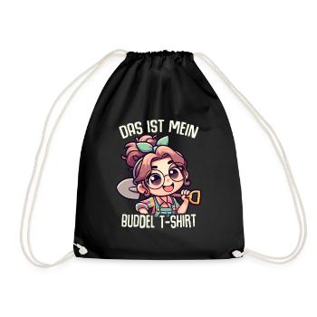 Garten Geschenk Gärtnerin Geburtstag Geschenk - Turnbeutel - Schwarz - Vorne