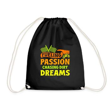 Dirt Biker Riding Passion Chasing Dirt Dreams Gift - Turnbeutel - Schwarz - Vorne