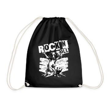 Festival de musique Rock Cow Rock n Roll - Sac de sport léger - noir - Devant