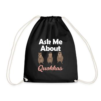 Posez-moi des questions sur Qoukkas Lover Australian - Sac de sport léger - noir - Devant