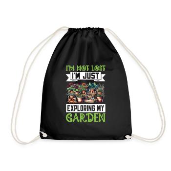 Funny Garden Lovers Vegetables Hobby Gardeners - Drawstring Bag - black - Front
