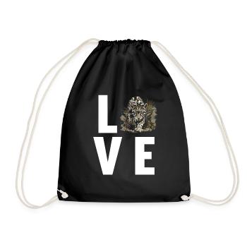 Nebelparder nébelpard néopard nébuleux - Sac de sport léger - noir - Devant